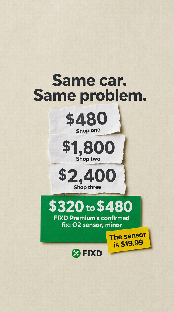 01. Same Car. Three Quotes.